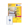Etiket Avery L7162-250 99.1x33.9mm wit 4000stuks