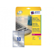 Etiket Avery Zweckform L6012-20 96x50.8mm zilver 200stuks