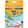 Bic crayon de couleur Ecolutions Evolution Triangl 12 crayons en étui cartonné