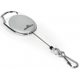 Durable Style enrouleur avec mousqueton, gris