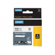 Labeltape Dymo Rhino 18488 nylon 12mm x3.5m zwart op wit