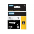 Labeltape Dymo Rhino 18484 polyester 19mm x5.5m zwart op wt