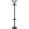 MAUL Porte-manteaux Nubis, hauteur 175cm, 20 patéres, avec porte-parapluies , noir RAL9004