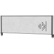 MAULconnecto cloison, ft 160x50 cm, gris clair, cadre anthracite