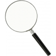 Westcott loupe, diamètre: 90 mm, grossit 3 fois, noir