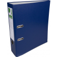 Q-CONNECT classeur, pour ft A4, en carton recouvert de PP, avec bord de protection, dos de 8 cm, bleu fon