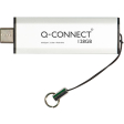 Q-CONNECT clé USB-C 3.2 Gen1, argent, 128 Go