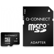 Q-CONNECT micro SD carte mémoire, avec adpatateur SD, 16 Go