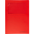 Q-CONNECT pochette coin à fenêtre, 120 g/m², A4, paquet de 100 pièces, rouge