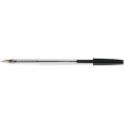 Q-CONNECT stylo bille, avec capuchon, 0,7 mm, pointe moyenne, noir, boîte de 50 pièces