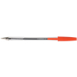 Q-CONNECT stylo bille, avec capuchon, 0,7 mm, pointe moyenne, rouge, boîte de 50 pièces