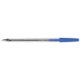 Q-CONNECT stylo bille, avec capuchon, 0,7 mm, pointe moyenne, bleu