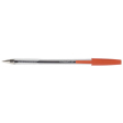 Q-CONNECT stylo bille, avec capuchon, 0,7 mm, pointe moyenne, rouge