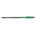 Q-CONNECT stylo bille, avec capuchon, 0,7 mm, pointe moyenne, vert