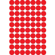 Apli étiquettes rondes en pochette diamètre 19 mm, rouge, 560 pièces, 70 par feuille