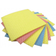 Aqualine lavettes éponges, ft 18 x 20 cm, couleurs assorties, paquet de 5 pièces