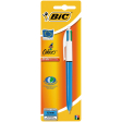 Bic 4 Colours Original stylo bille 4 couleurs, moyen, 4 couleurs d'encre classique, corps bleu, sous blis