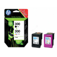 HP cartouche d'encre 300, 200 pages, OEM CN637EE, 1 x noir et 1 x 3 couleurs