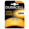Duracell piles bouton Electronics, LR44, blister 2 pièces
