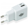 Greenmouse chargeur Dual 1 x USB-A et 1 x USB-C, blanc