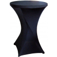 Housse pour table debout, diamètre 80 cm, noir