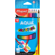 Crayon de couleur aquarellable Color'Peps Aqua 12 crayons