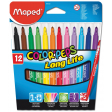Maped Feutre Color'Peps 12 feutres en étui cartonné