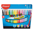 Maped Feutre Color'Peps 18 feutres en étui cartonné