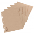 Oxford Touareg intercalaires, en carton, ft A4, non imprimé, 11 trous, 5 onglets