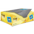 Post-it notes, 100 feuilles, ft 76 x 127 mm, jaune, paquet de 16 blocs + 4 gratuit