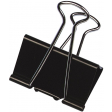Q-CONNECT pince foldback, noir, 51 mm, boîte de 10 pièces