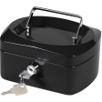 Q-CONNECT coffret à monnaie, 155 x 120 x 75 mm, noir