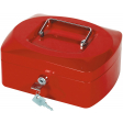Q-CONNECT coffret à monnaie, 205 x 160 x 85 mm, rouge