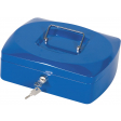 Q-CONNECT coffret à monnaie, 255 x 200 x 85 mm, bleu