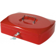 Q-CONNECT coffret à monnaie, 325 x 235 x 85 mm, rouge
