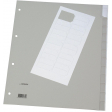 Q-CONNECT intercalaires, A4, PP, 4 trous, 12 onglets, gris