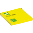 Q-CONNECT Quick Notes, ft 76 x 76 mm, 80 feuilles, jaune néon