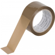 Q-CONNECT ruban d'emballage silencieux, ft 50 x 66 m, brun, paquet de 6 rouleux