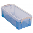 Really Useful Box 0,9 litres, bleu transparent