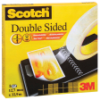 Scotch ruban adhésif, double-face, ft 12 mm x 33 m