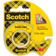 Scotch ruban adhésif double face 12,7 mm x 6,3 m, distributeur + rouleau