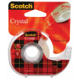 Scotch ruban adhésif Crystal, ft 19 mm x 25 m, blister de 1 dérouleur avec 1 rouleau
