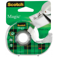 Scotch ruban adhésif Magic Tape, ft 19 mm x 25 m, blister avec dérouleur et 1 rouleau