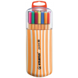 STABILO point 88 fineliner, Zebrui box, étui de 20 pièces en couleurs assorties
