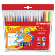 STABILO Trio A-Z feutre, étui de 18 pièces en couleurs assorties