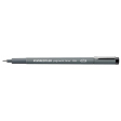 Staedtler pigment liner fineliner, pointe ronde, largeur de trait 0,6 mm, noir