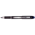 Uni-ball roller Jetstream bleu, largeur de trait: 0,45 mm, écriture moyenne, bille 1 mm, grip en caout...