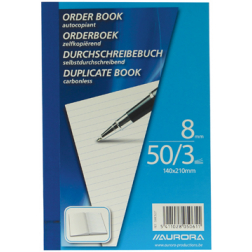 AURORA Order book ft 14,8 x 21 cm (A5), paquet de 5 piÃ¨ces