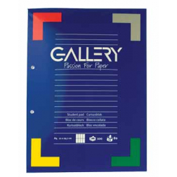 Gallery bloc de cours quadrillé commercial, papier de 80 g/m²