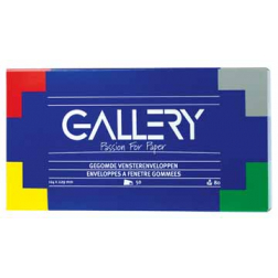 Gallery enveloppes avec fenêtre à droite, boîte de 50 pièces